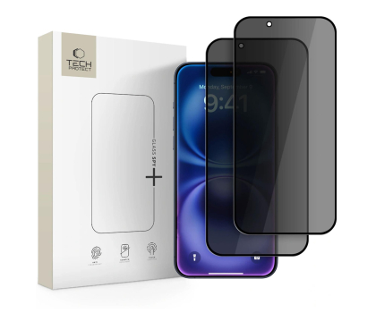 Szkło i folia ochronna TECH-PROTECT Glass Spy+ 2-Pack do Iphone 17 Air Privacy 5906302319312